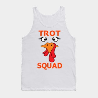 Trot Squad Funny Turkey Thanksgiving Running Costume Tank Top